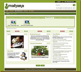 web de mahara